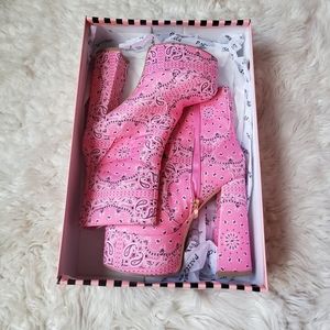 Pink boots